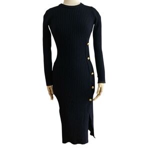 BAUM UND PFERDGARTEN | Carmelita Dress 100% Merino Wool NEW - S